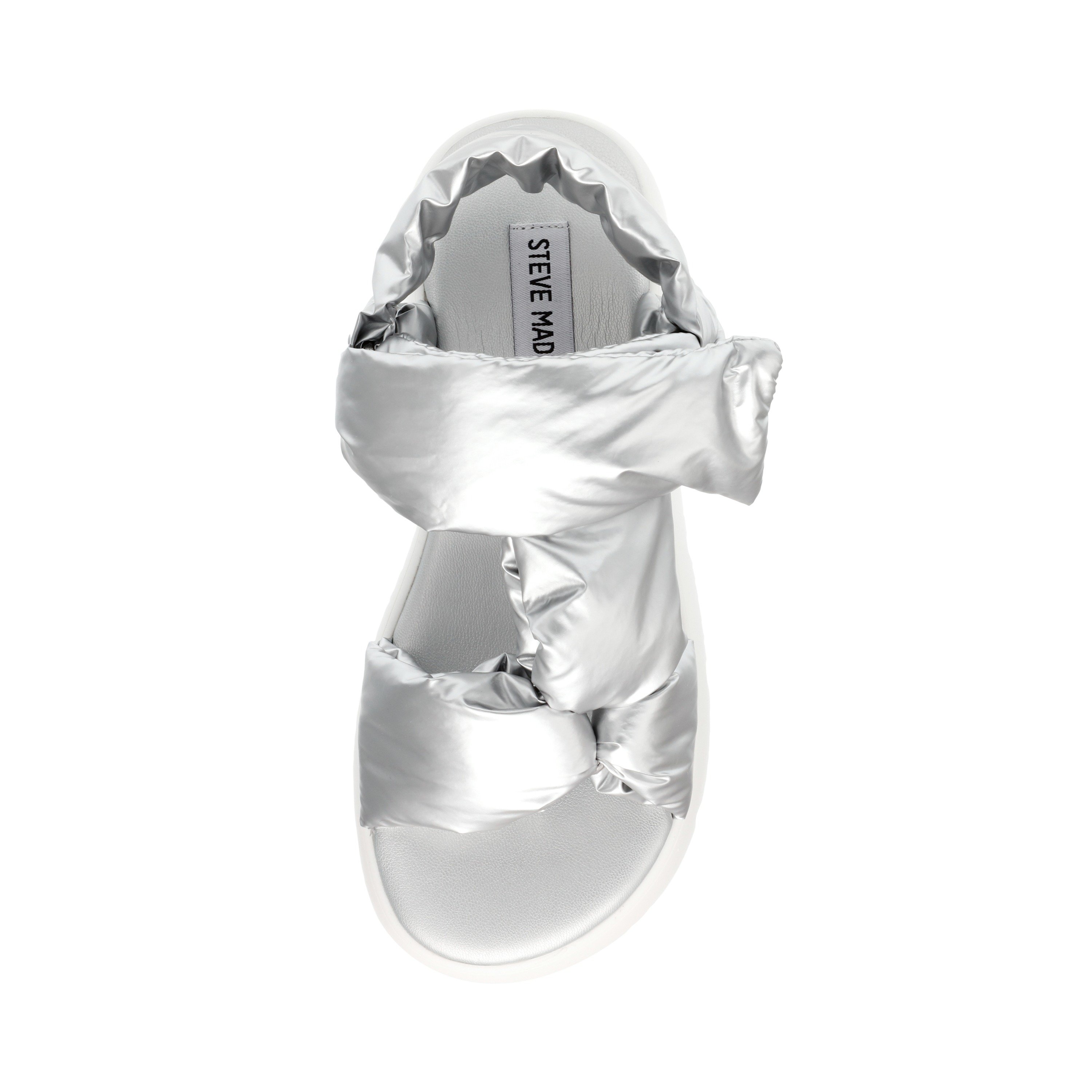 Bonkers Silver Crinkle Flats
