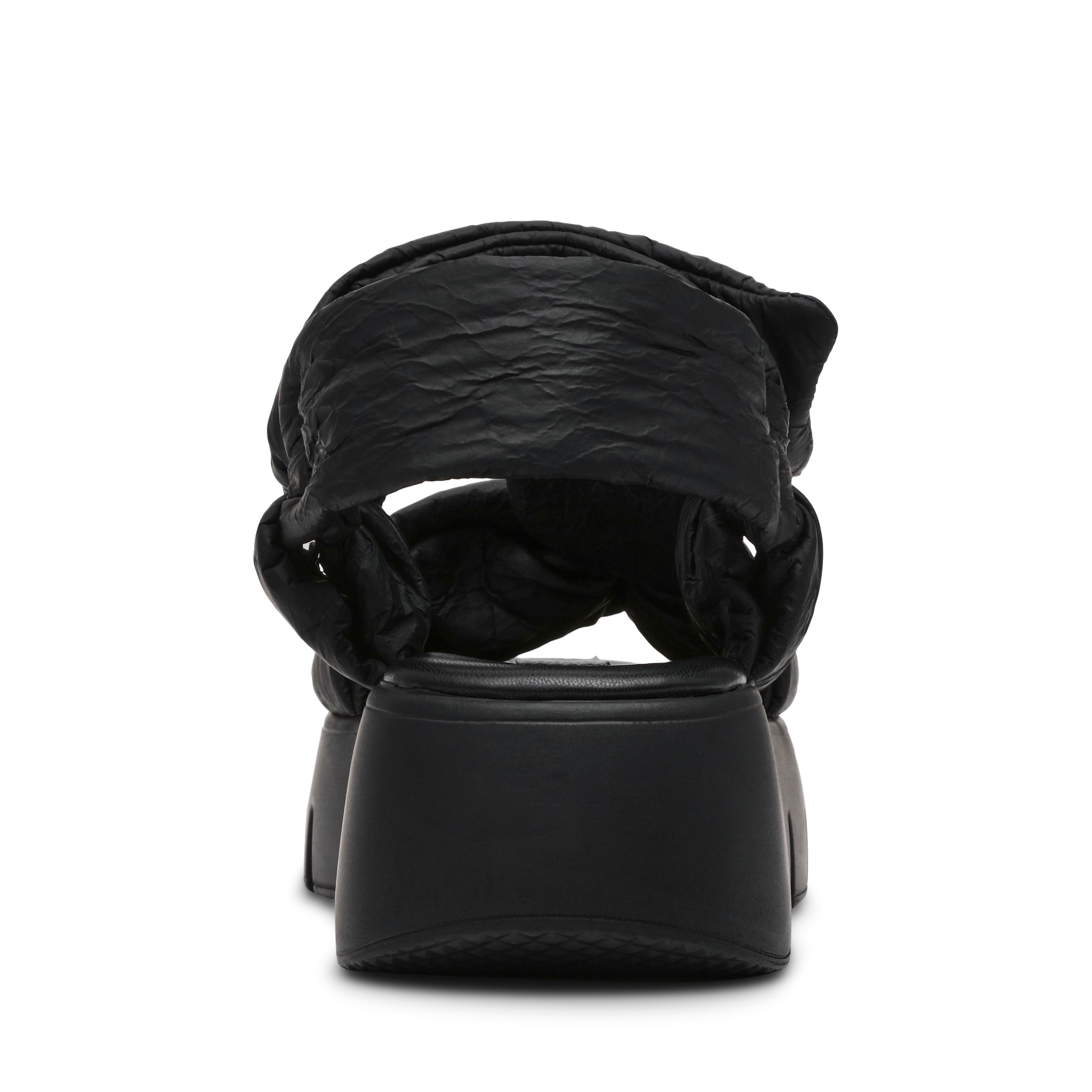Bonkers Black Crinkle Flats
