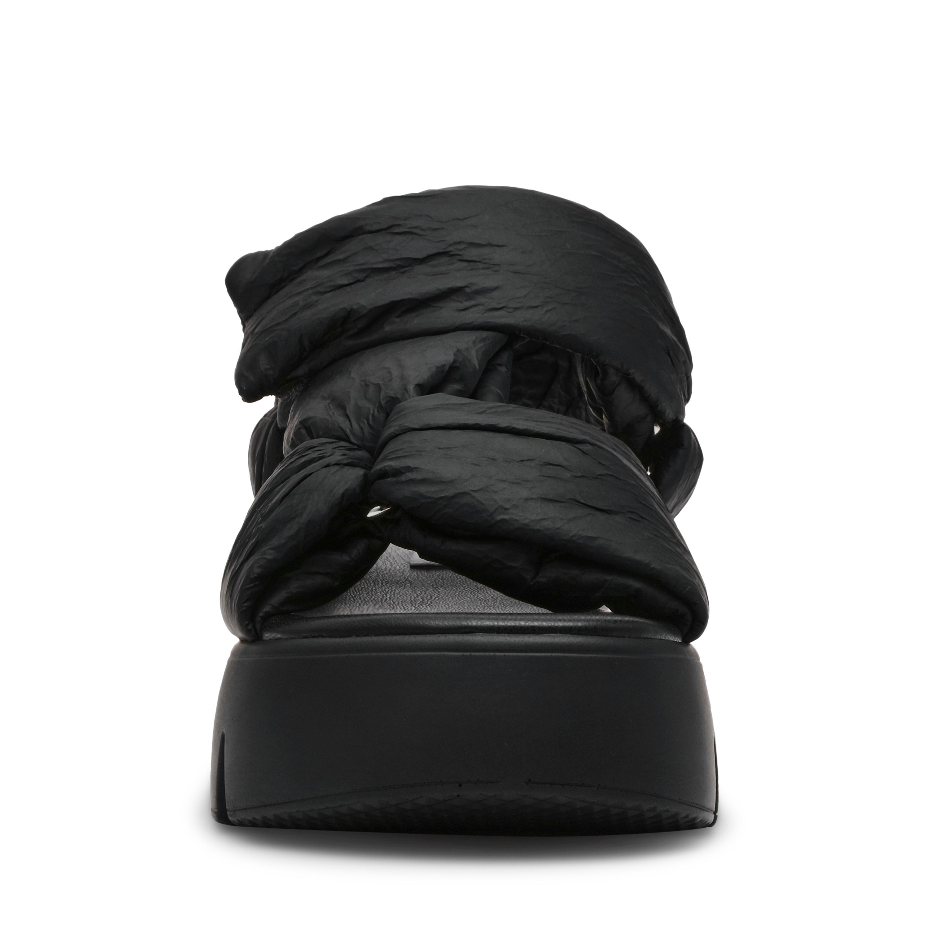 Bonkers Black Crinkle Flats