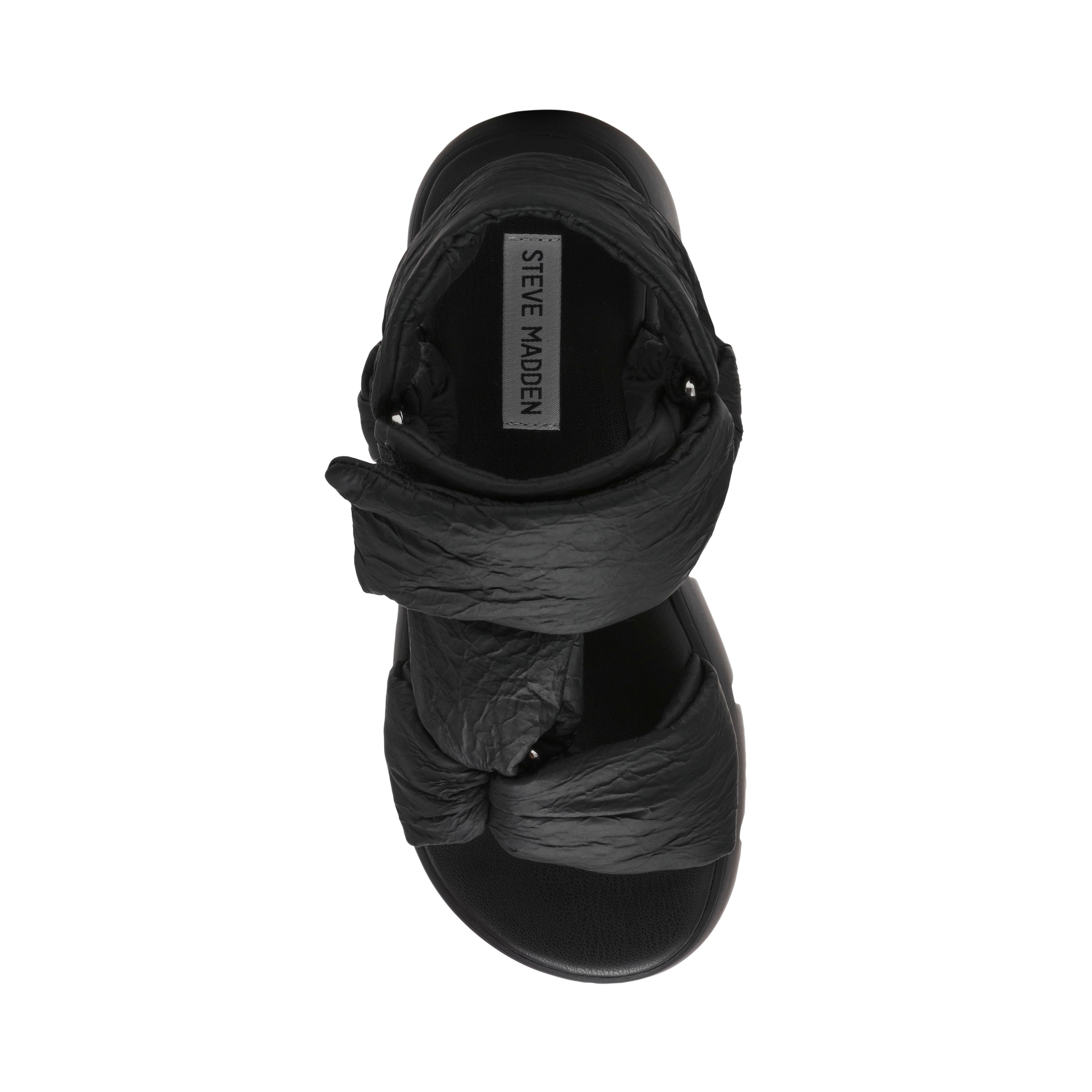 Bonkers Black Crinkle Flats