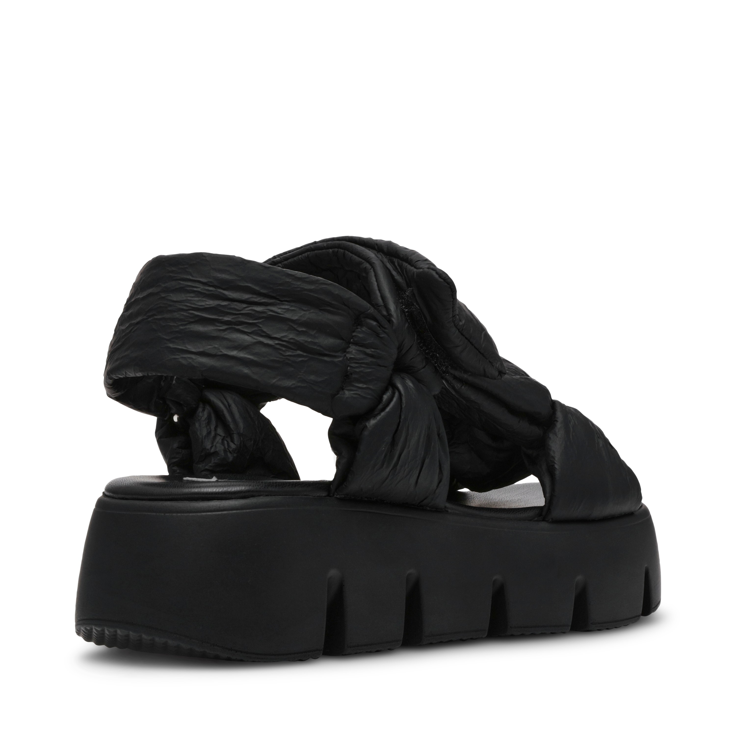 Bonkers Black Crinkle Flats