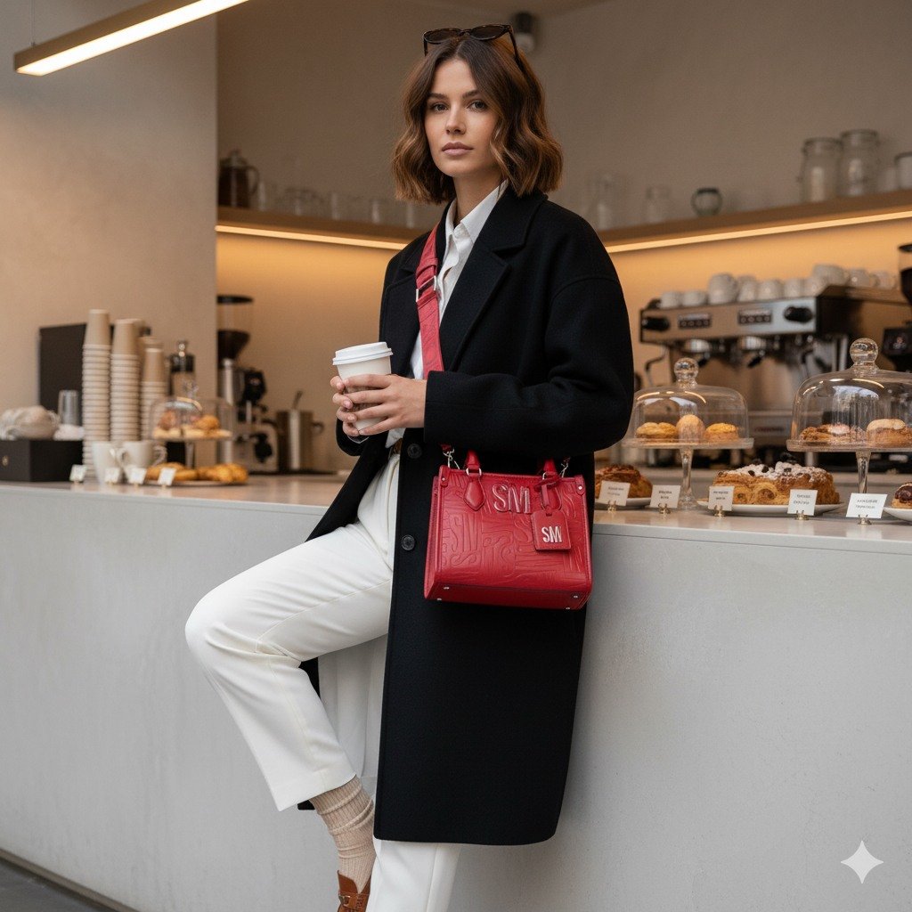 Brolin Red/Silver Tote