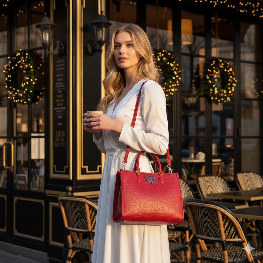 Bscope Red/Silver Tote