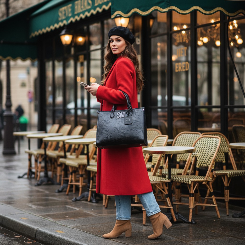 Bscope Black/Silver Tote