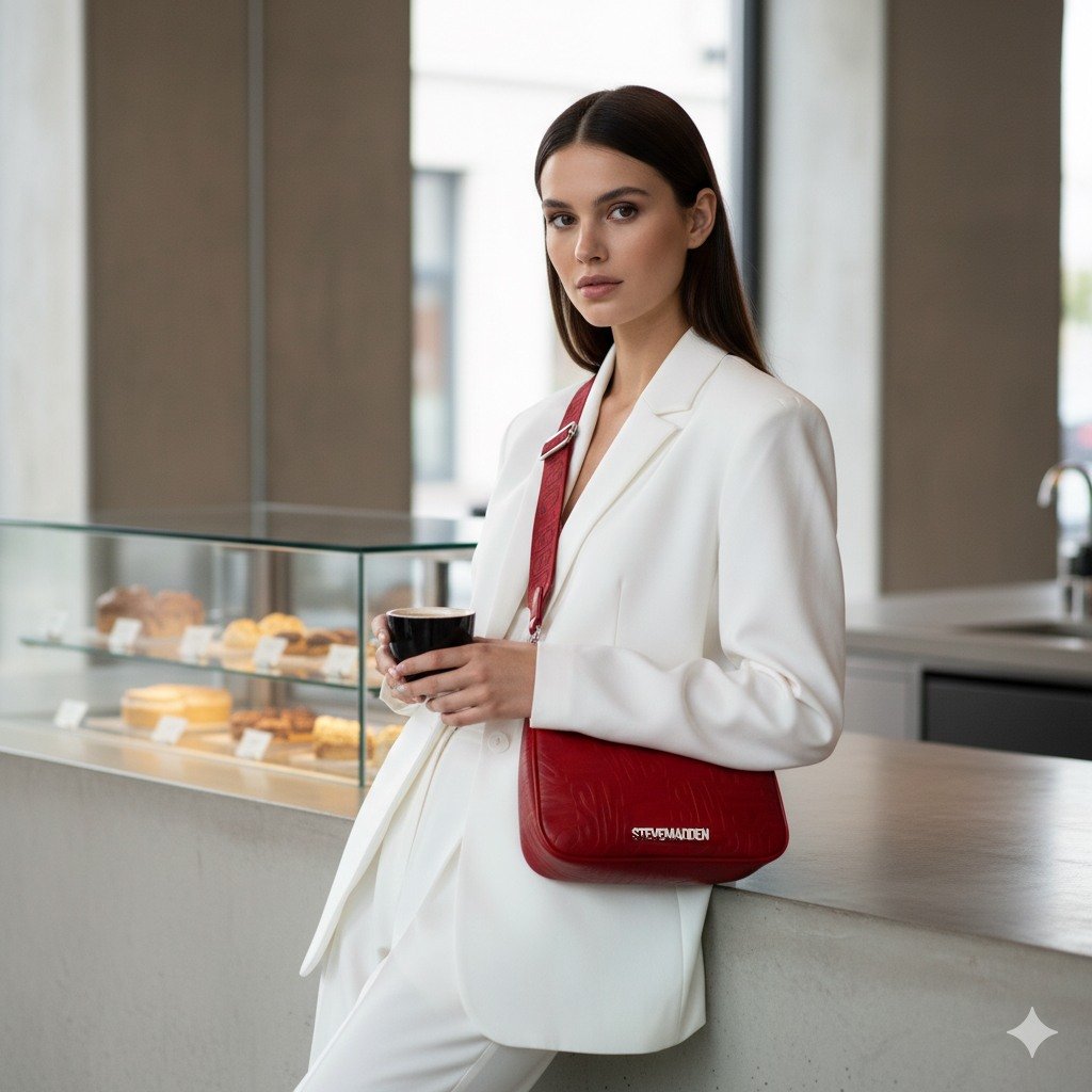 Btwistie Red/Silver Crossbody