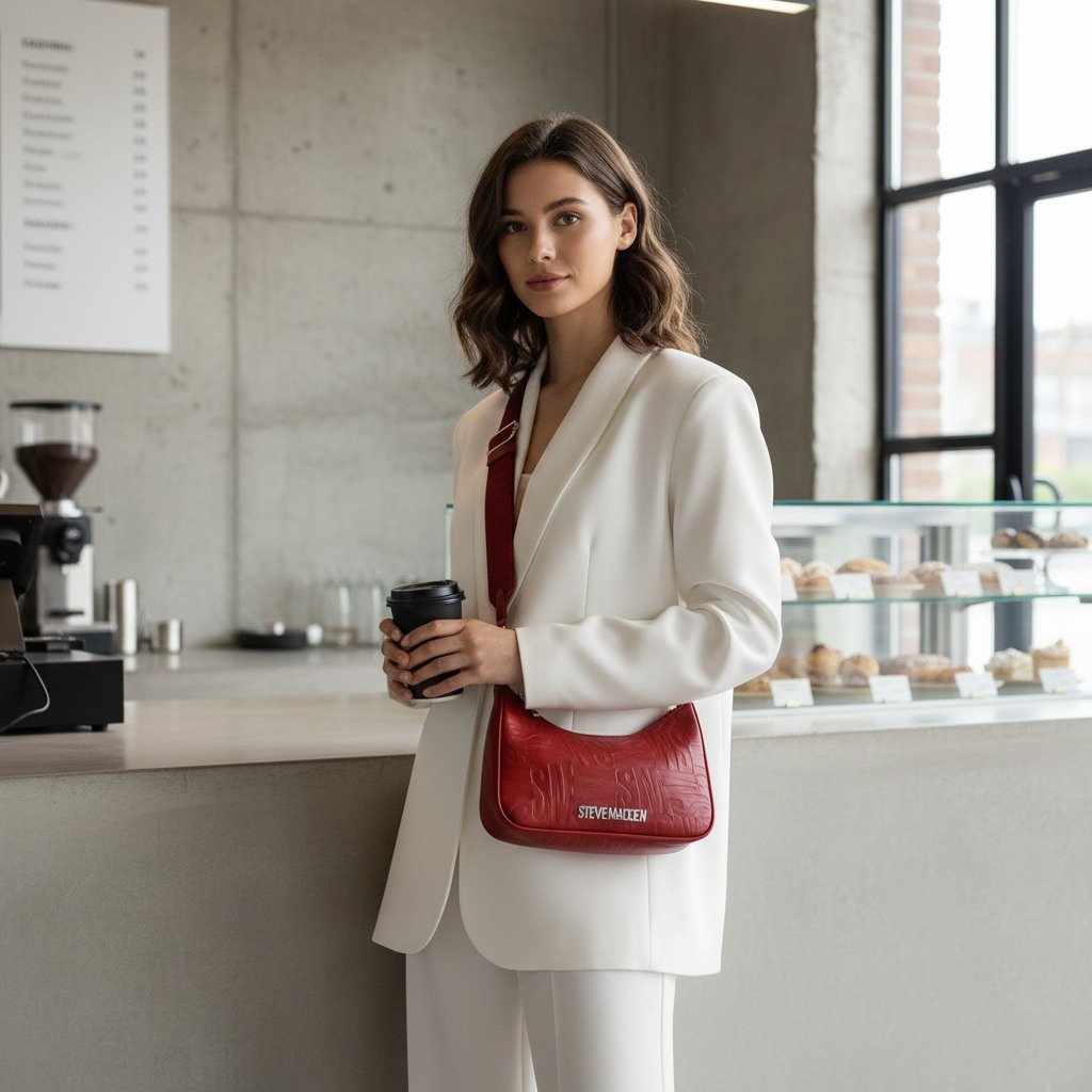 Btwistie Red/Silver Crossbody