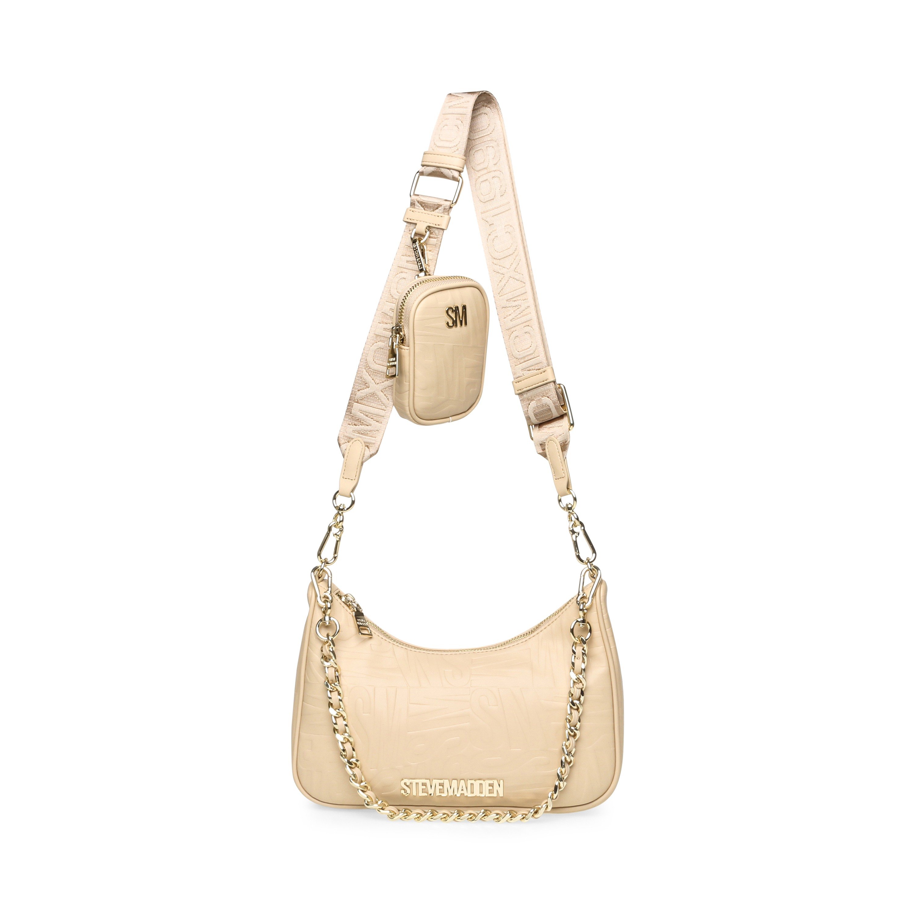 Btwistie Bone/Gold Crossbody