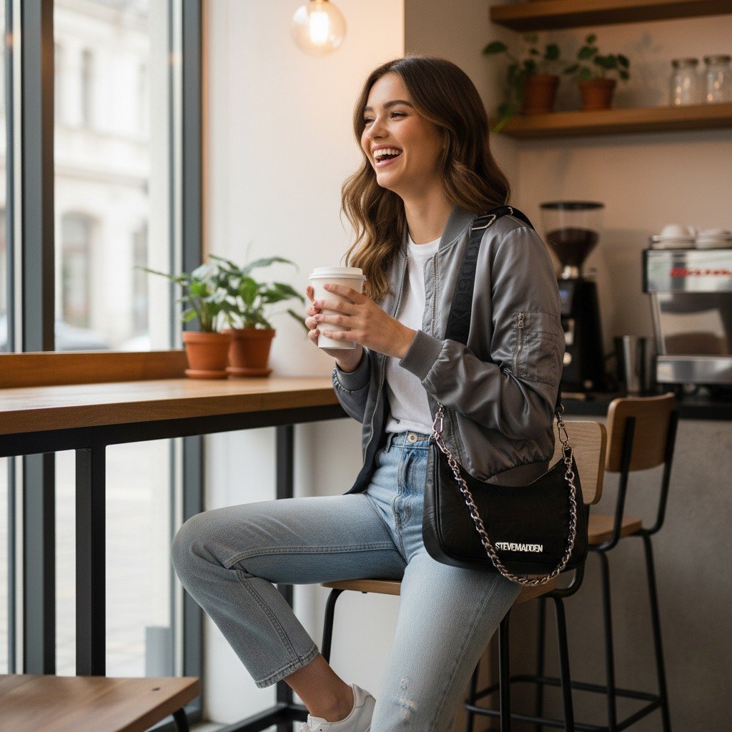 Btwistie Black/Silver Crossbody