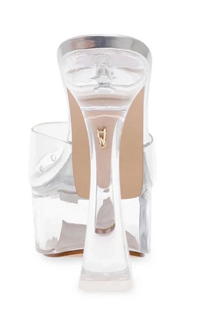 Kacie Silver Heel Sandals