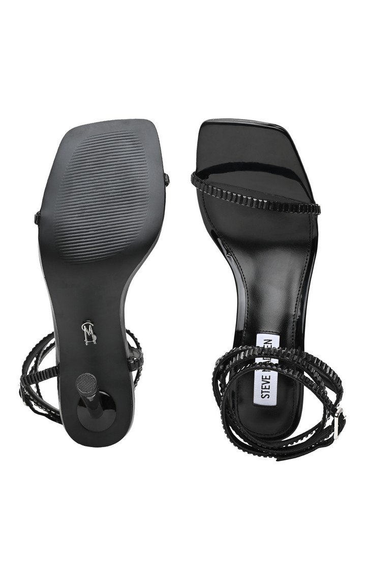 Ensure-S Black Heel Sandals