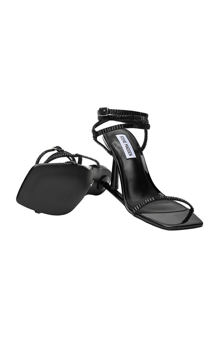 Ensure-S Black Heel Sandals