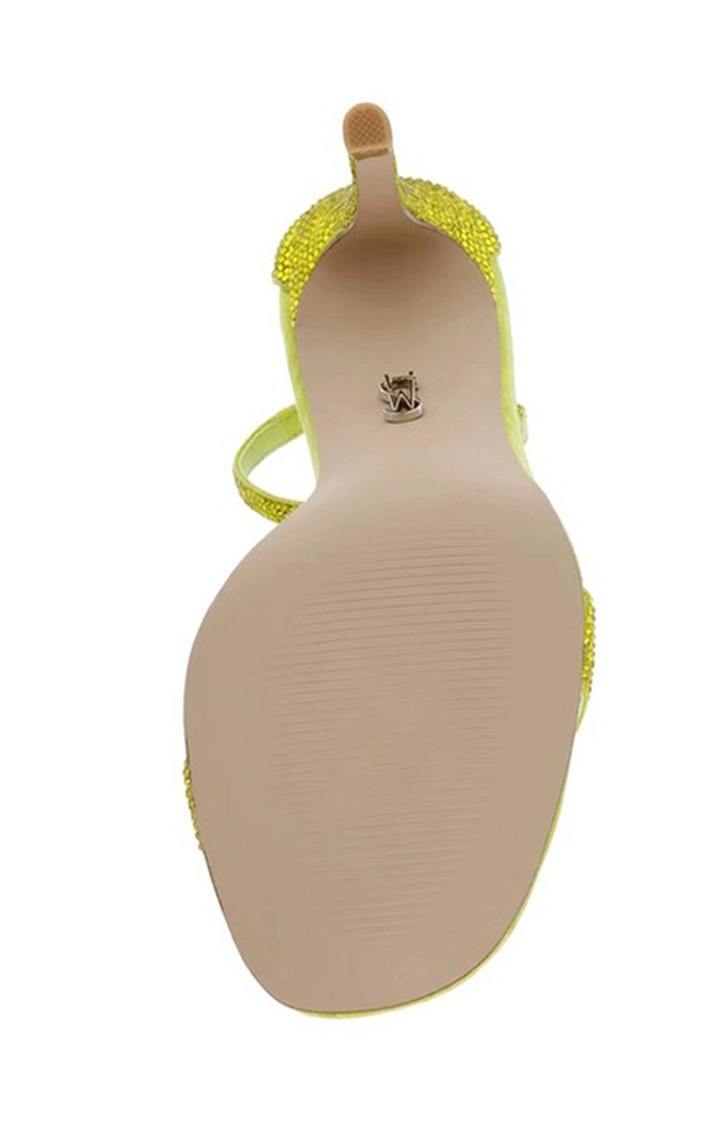 Illumine-R Yellow Heel Sandals