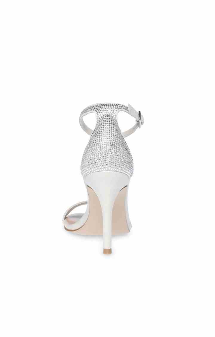 Illumine-R Silver Heel Sandals