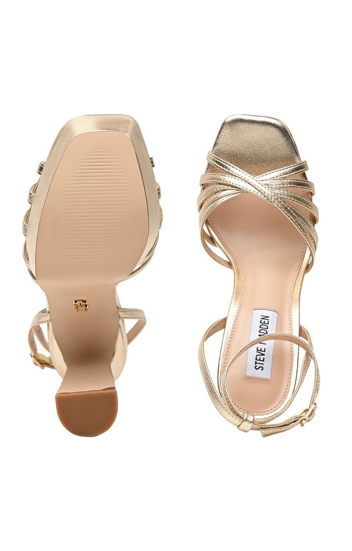 Diamante Gold Heel Sandals