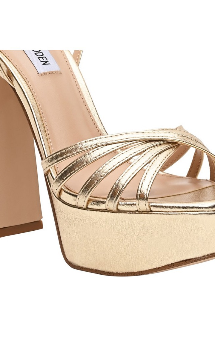Diamante Gold Heel Sandals