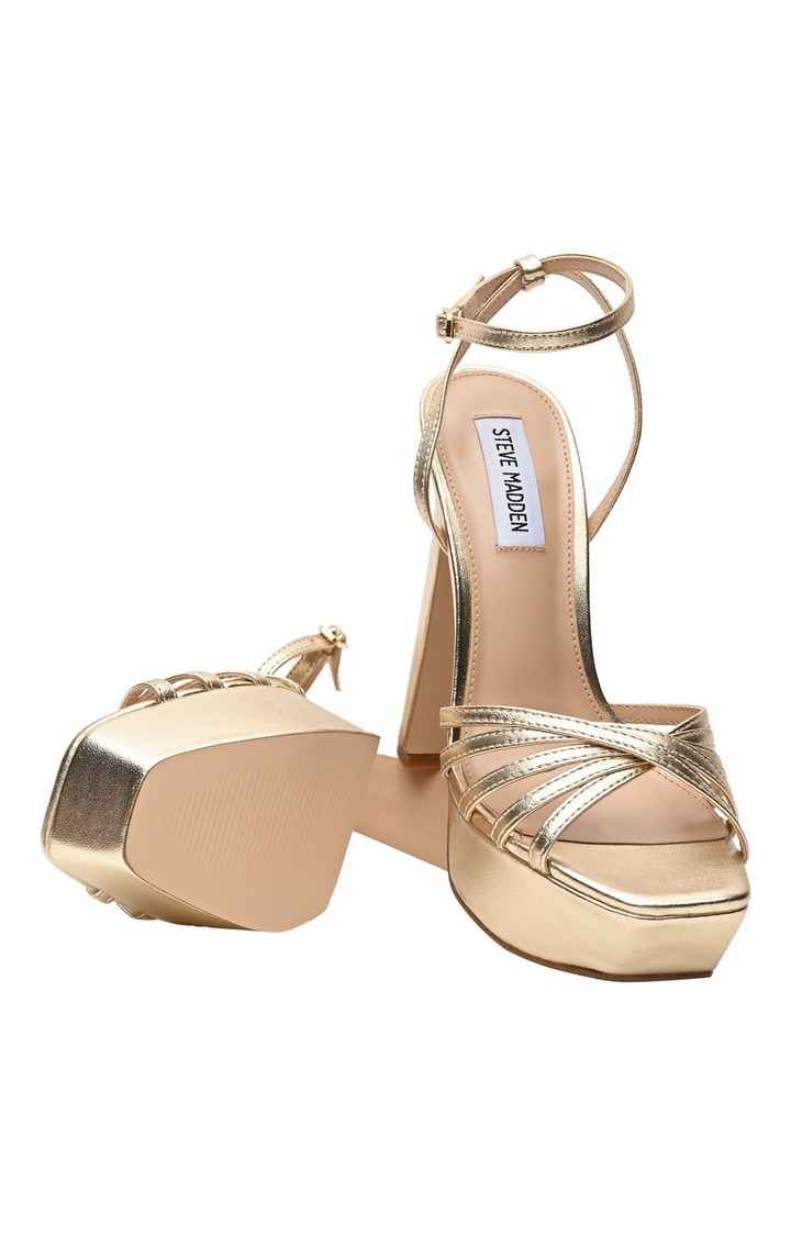 Diamante Gold Heel Sandals