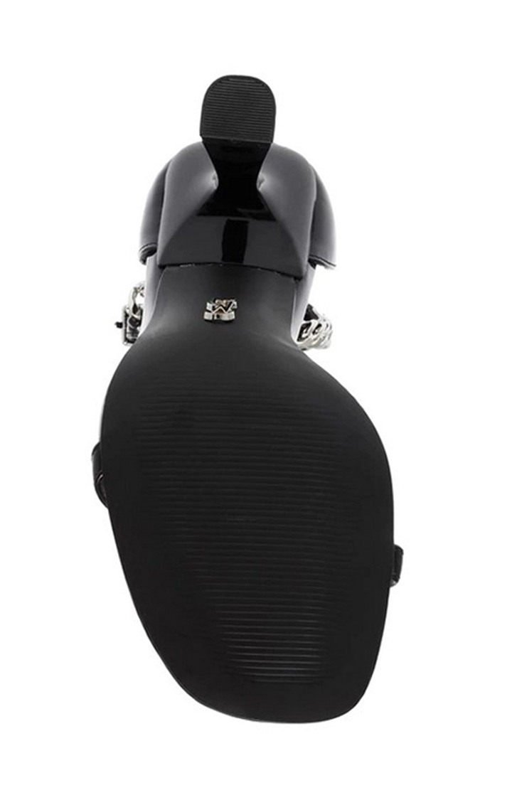 La Bomba Black Heel Sandals