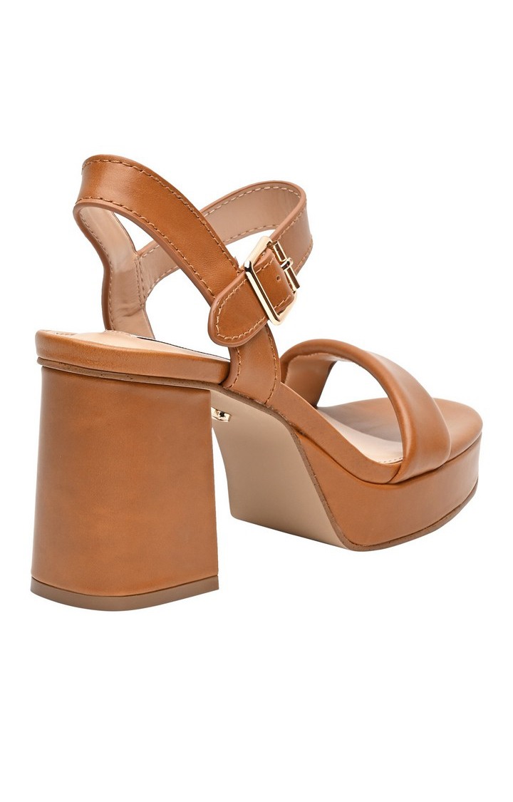 Freefall Brown Heel Sandals