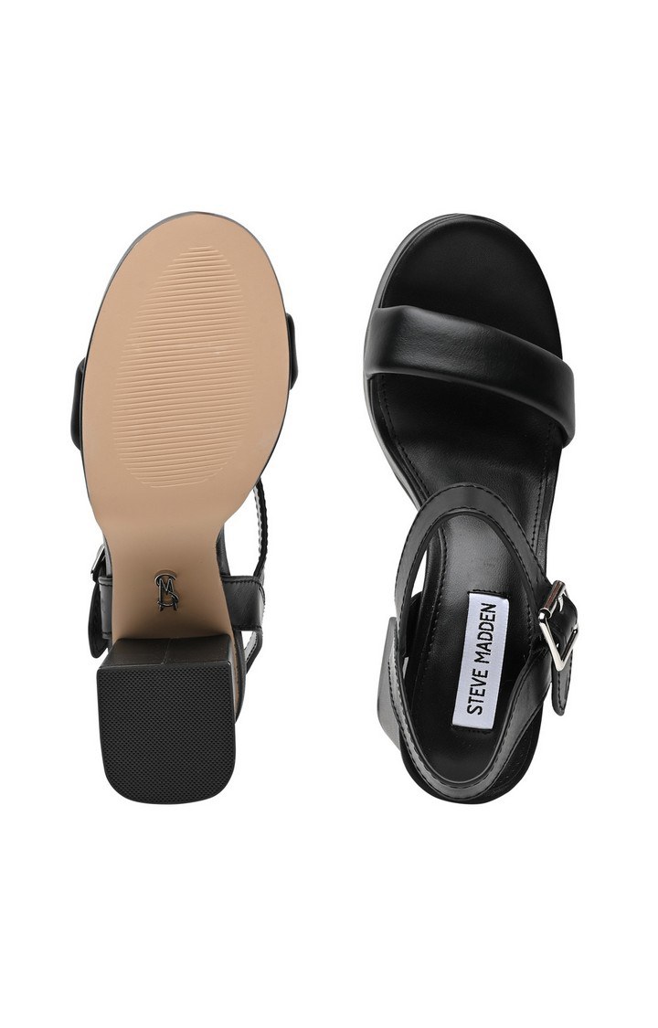 Freefall Black Heel Sandals
