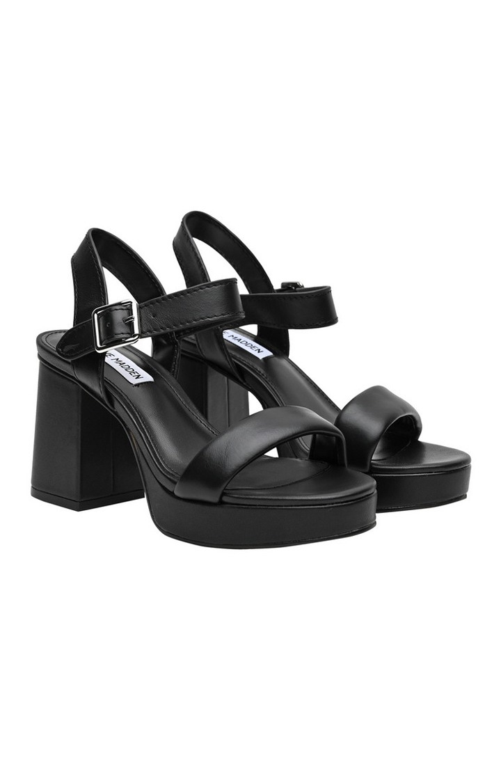 Freefall Black Heel Sandals