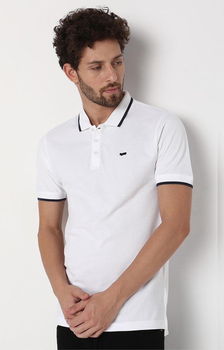Relaxed Fit Half Sleeve Solid Polo T-Shirt