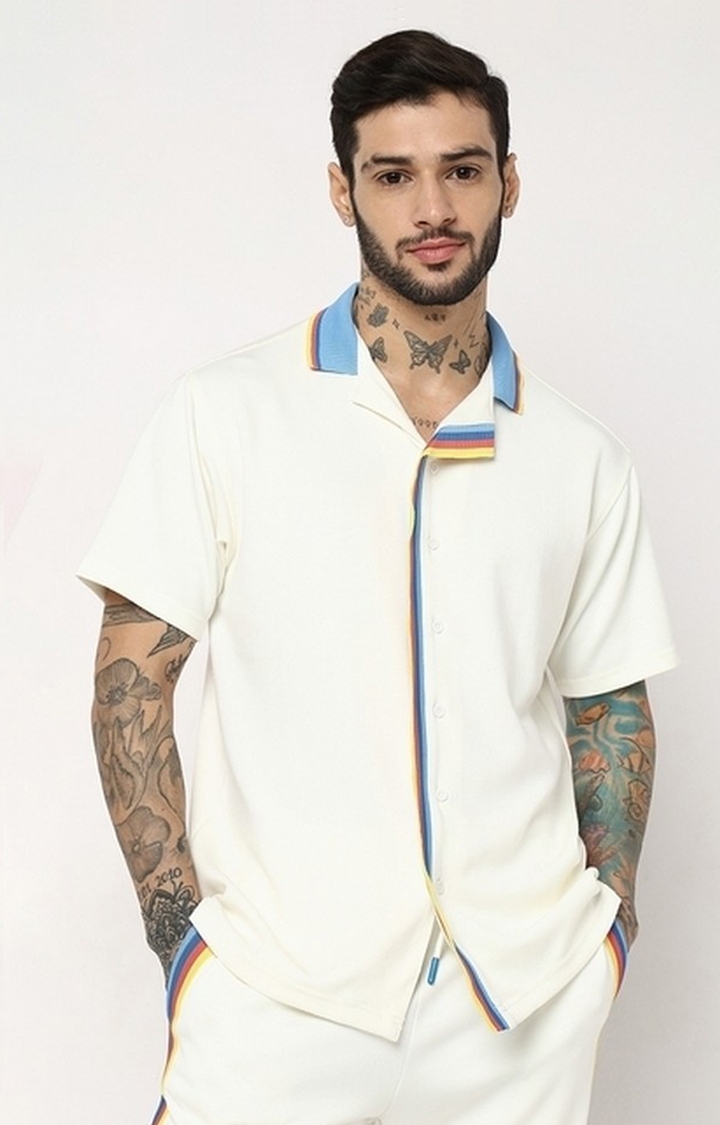 GAS | Boxy Fit Half Sleeve Solid Knit Shirts