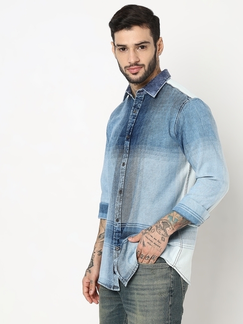 GAS | Relaxed Fit Full Sleeve Checks Shirts