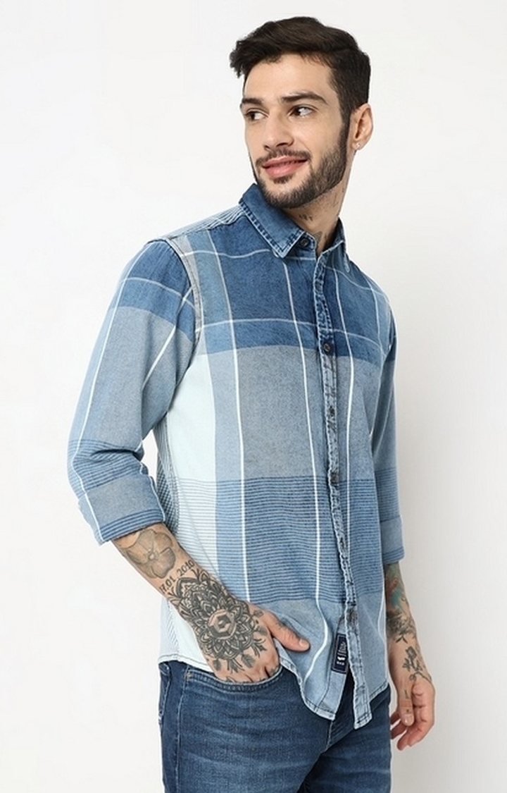 GAS | Relaxed Fit Full Sleeve Checks Shirts
