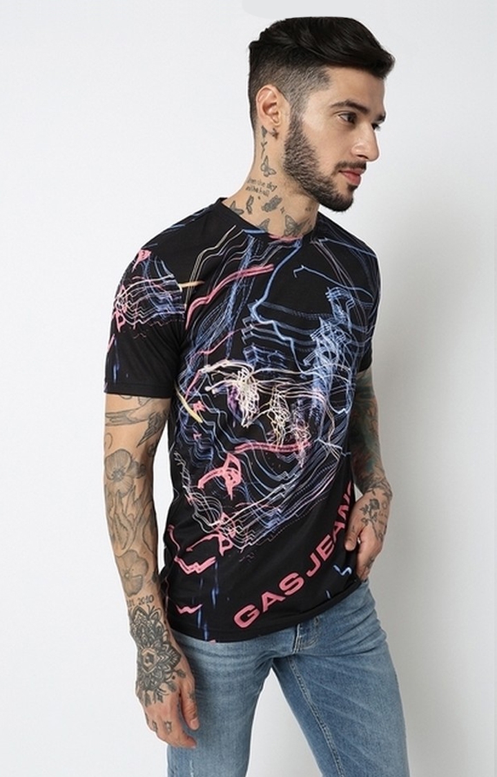 GAS | Relaxed Fit Half Sleeve Printed T-Shirt