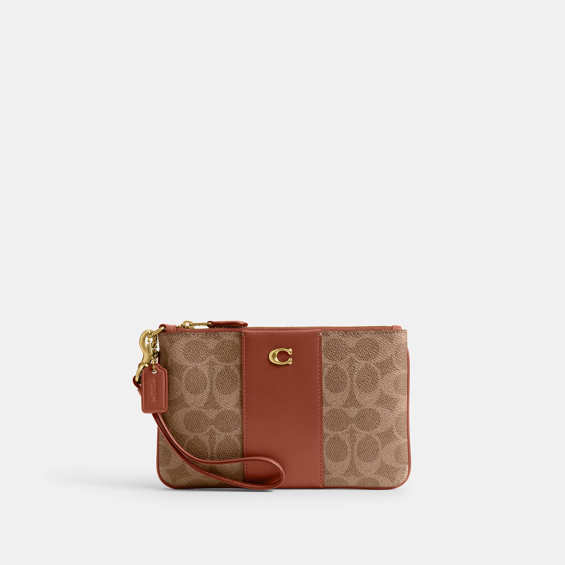 Essential Small Wristlet In Signature Canvas