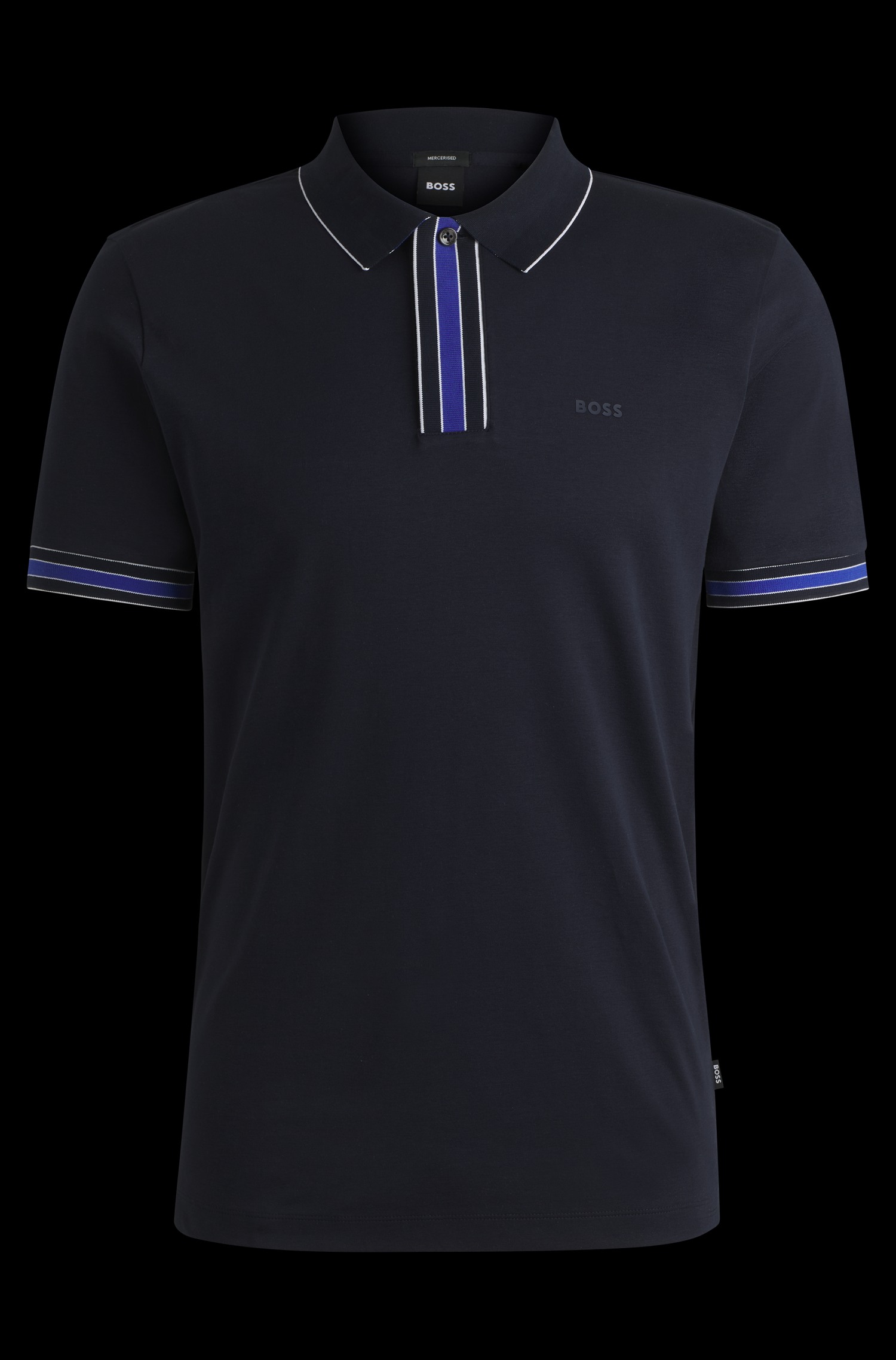Interlock cotton polo shirt