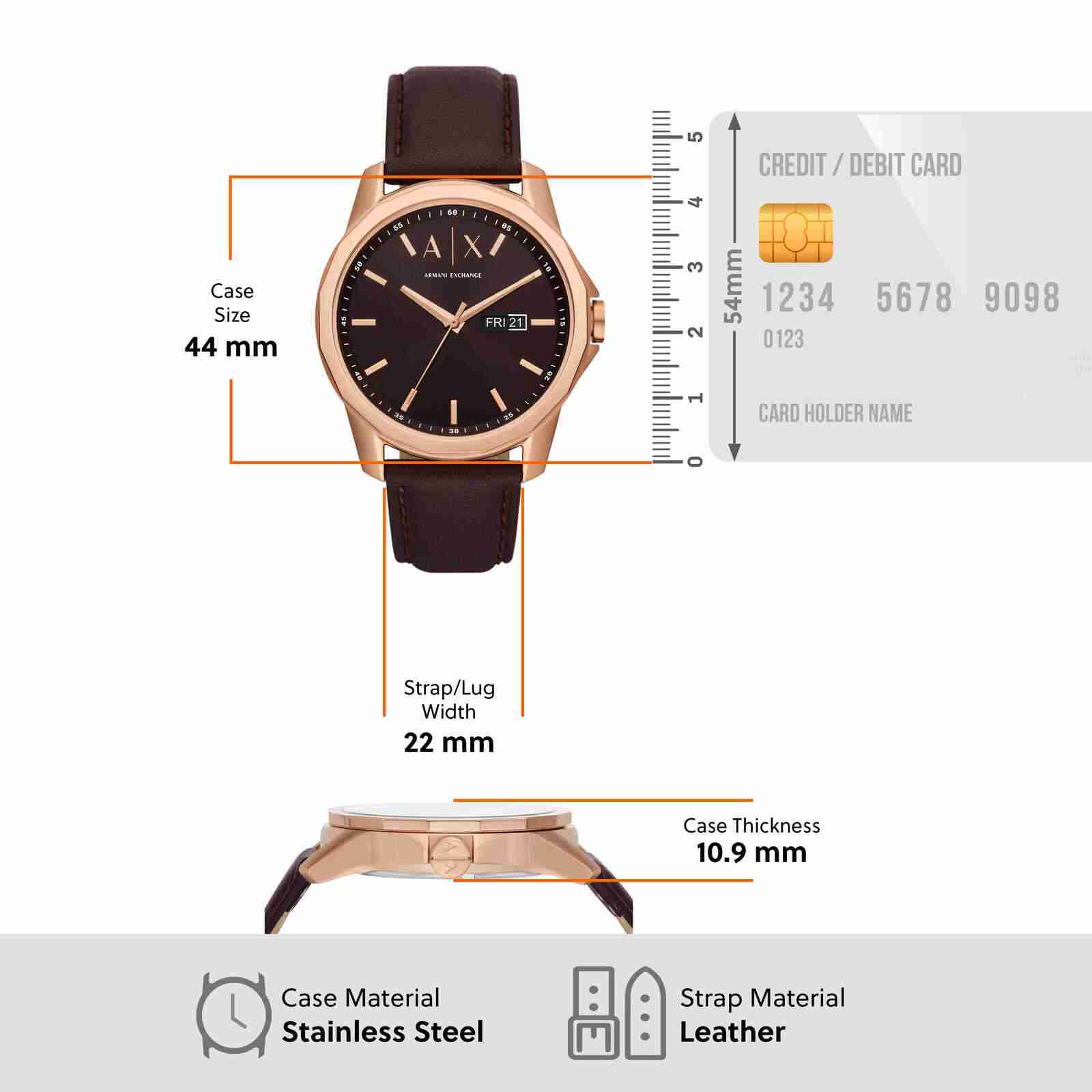 Armani Exchange Brown Watch AX1740