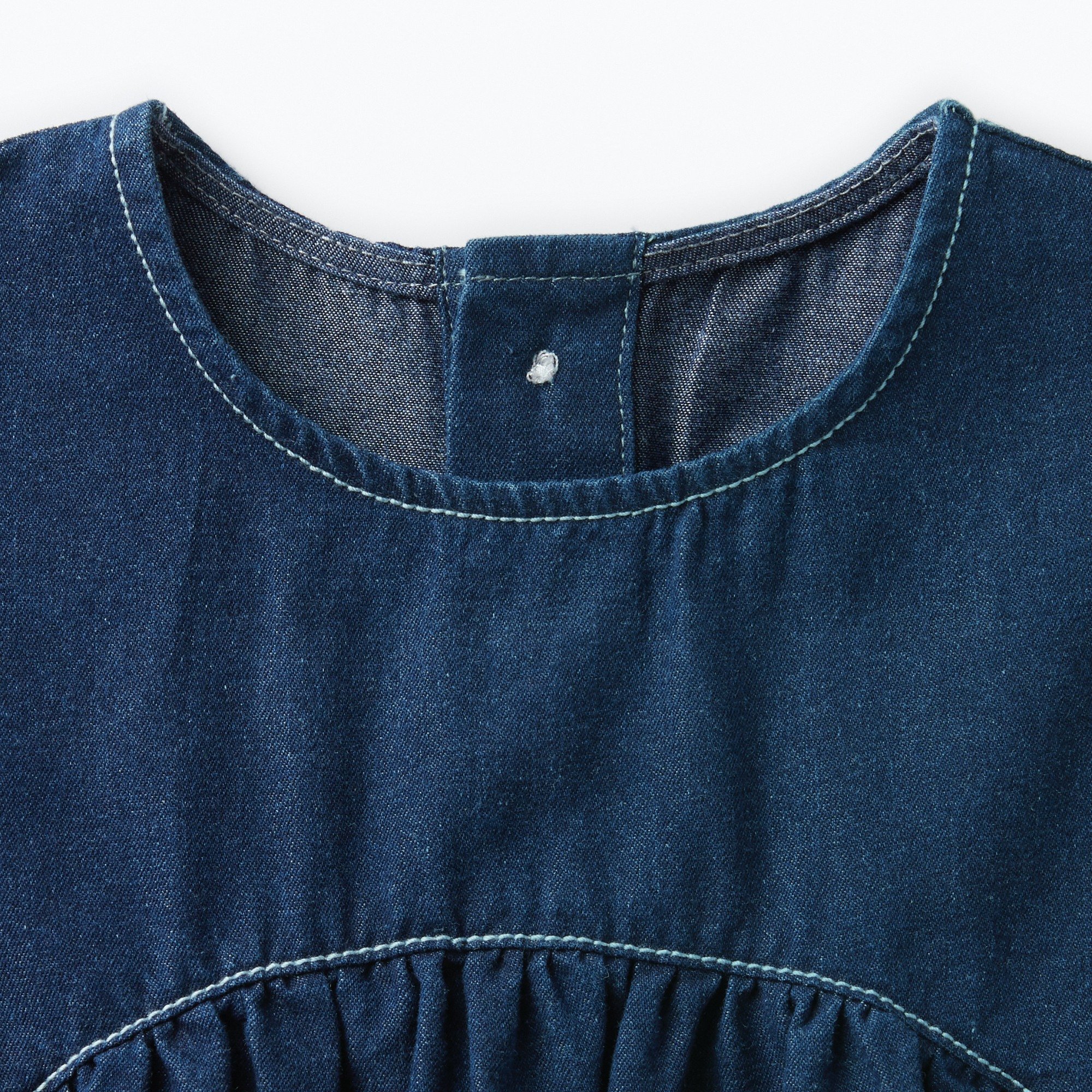 Washed denim shirt dress(Baby)