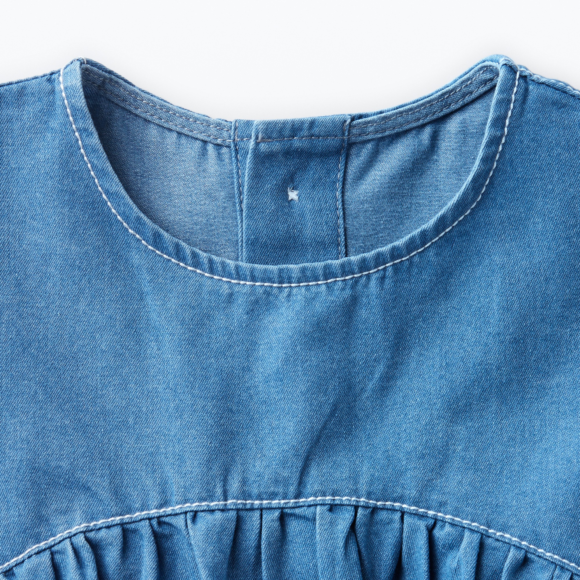 Washed denim shirt dress(Baby)