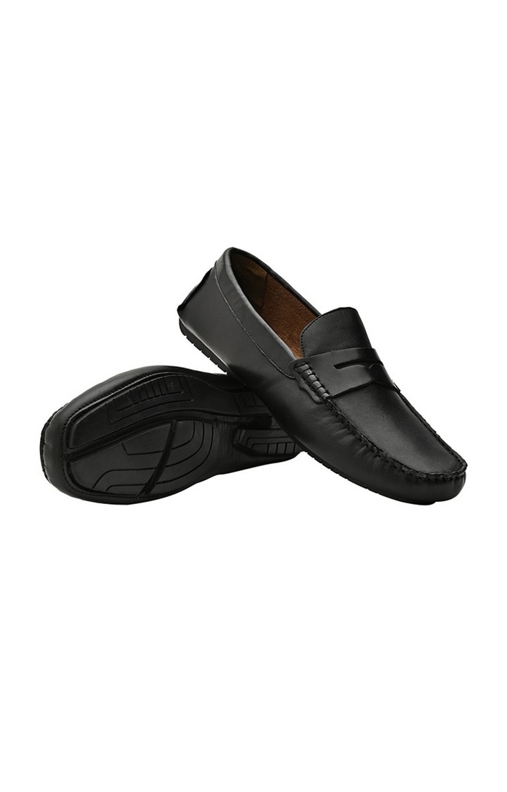 Sm-1536 Black Driver Loafers