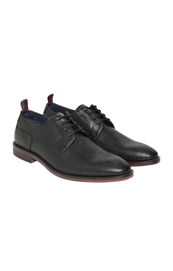 Sm-1564 Black Tie-Ups & Dress Loafers