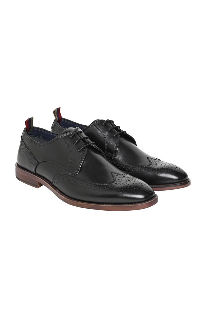 Sm-1565 Black Tie-Ups & Dress Loafers