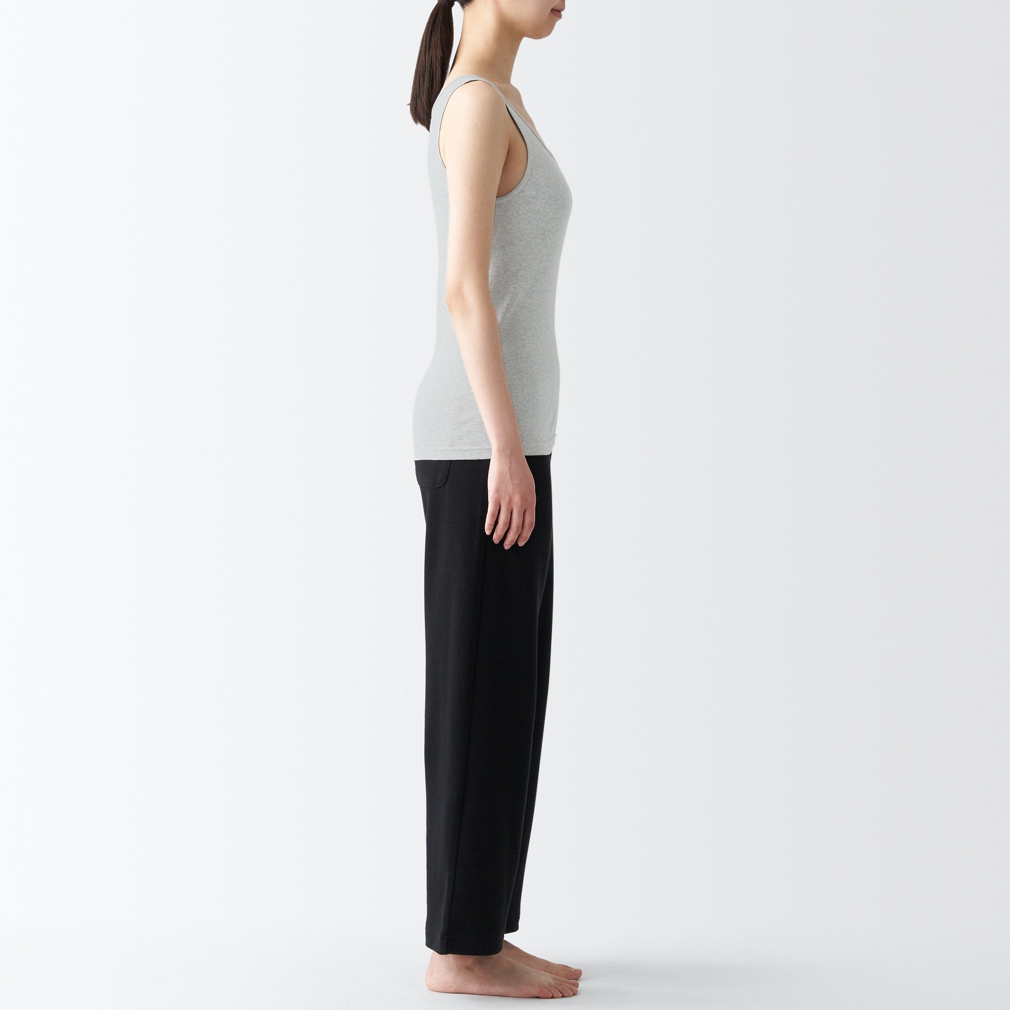 Cotton ribbed tank top
