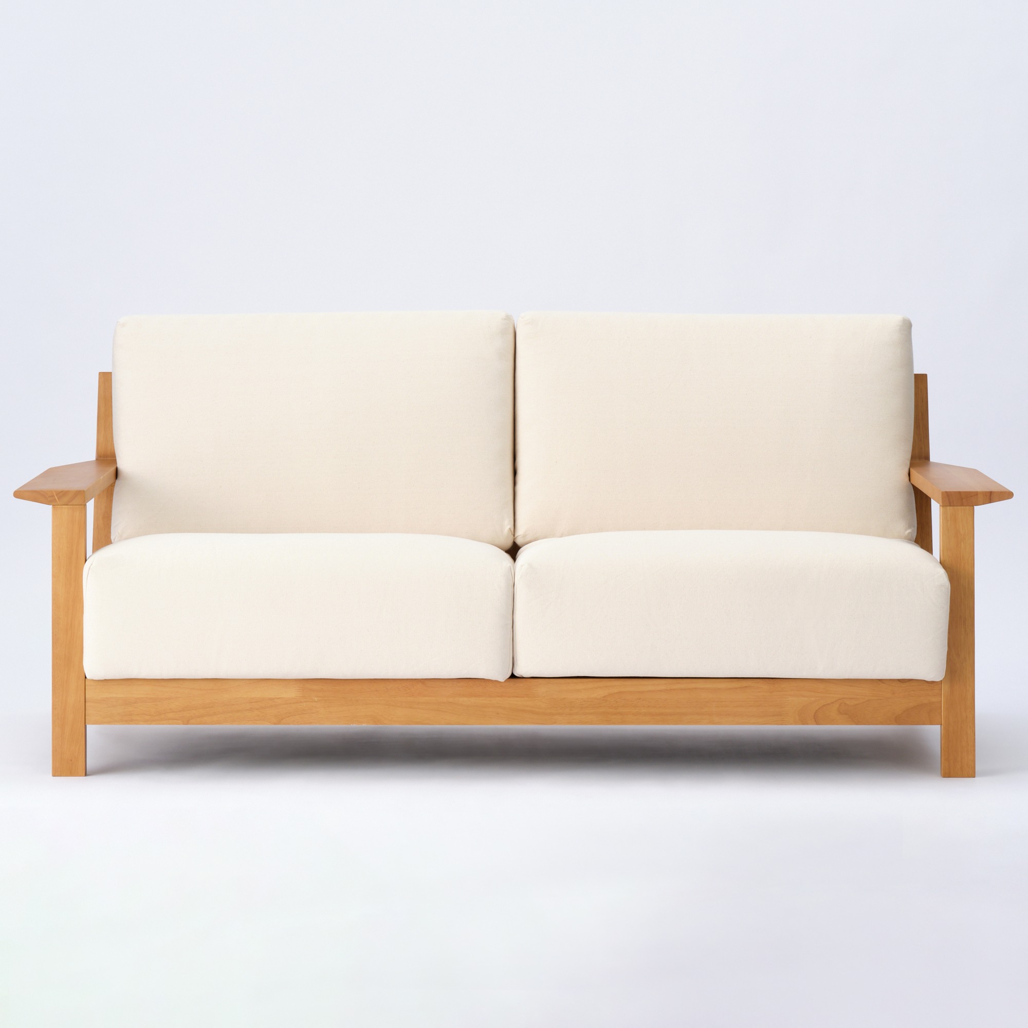 [A]WOODEN SOFA 2.5SEATER