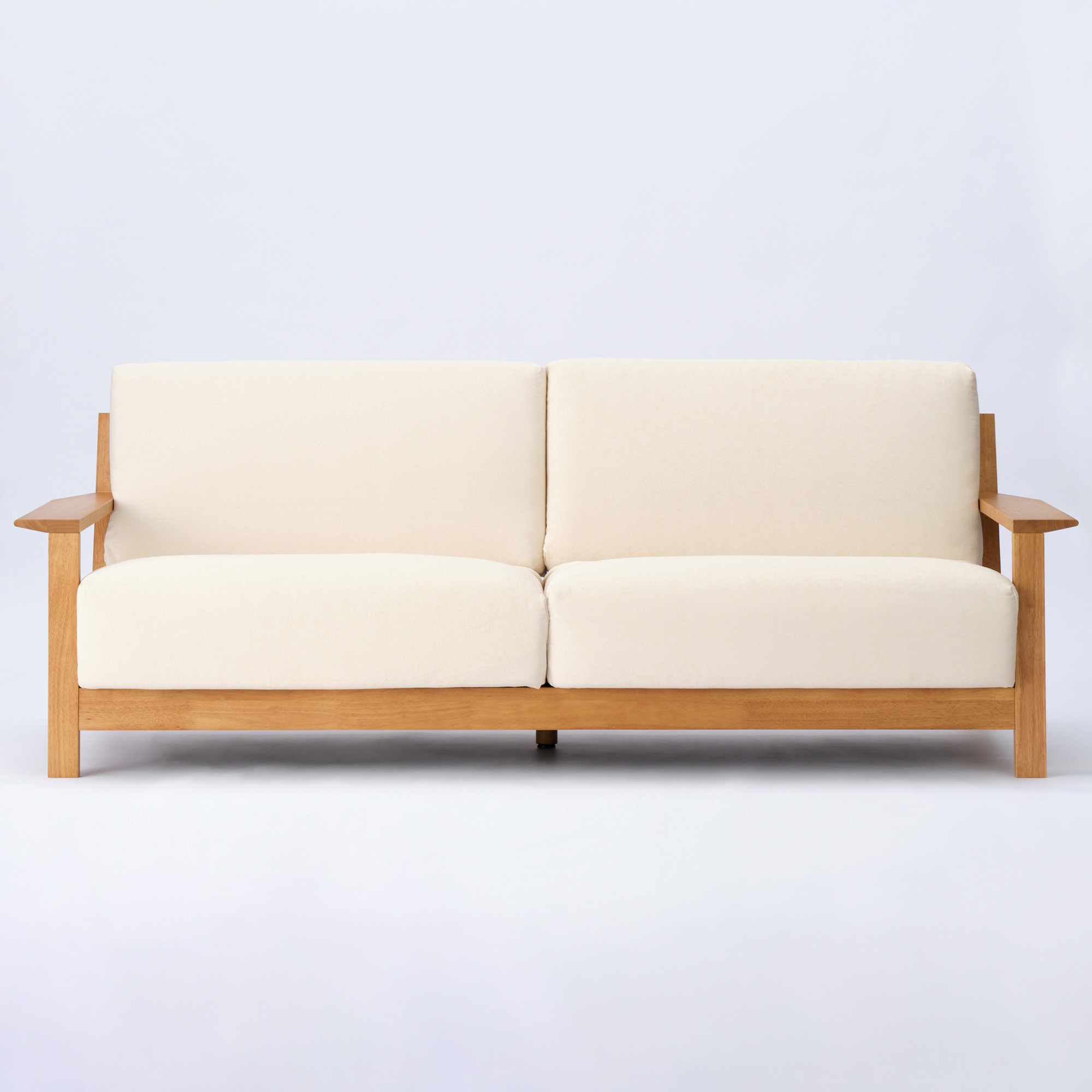 [A]WOODEN SOFA 3SEATER
