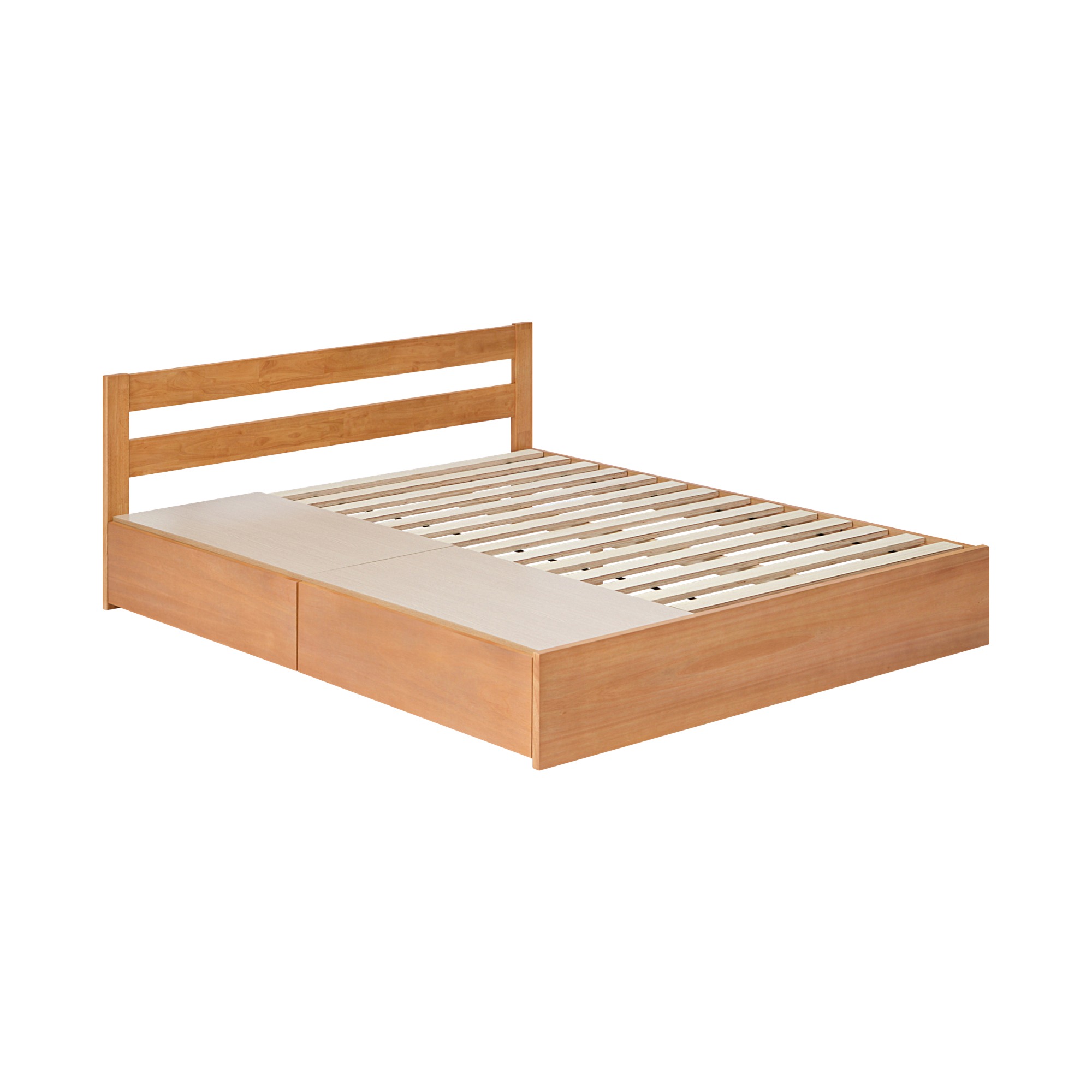 Wood storage bed queen sale