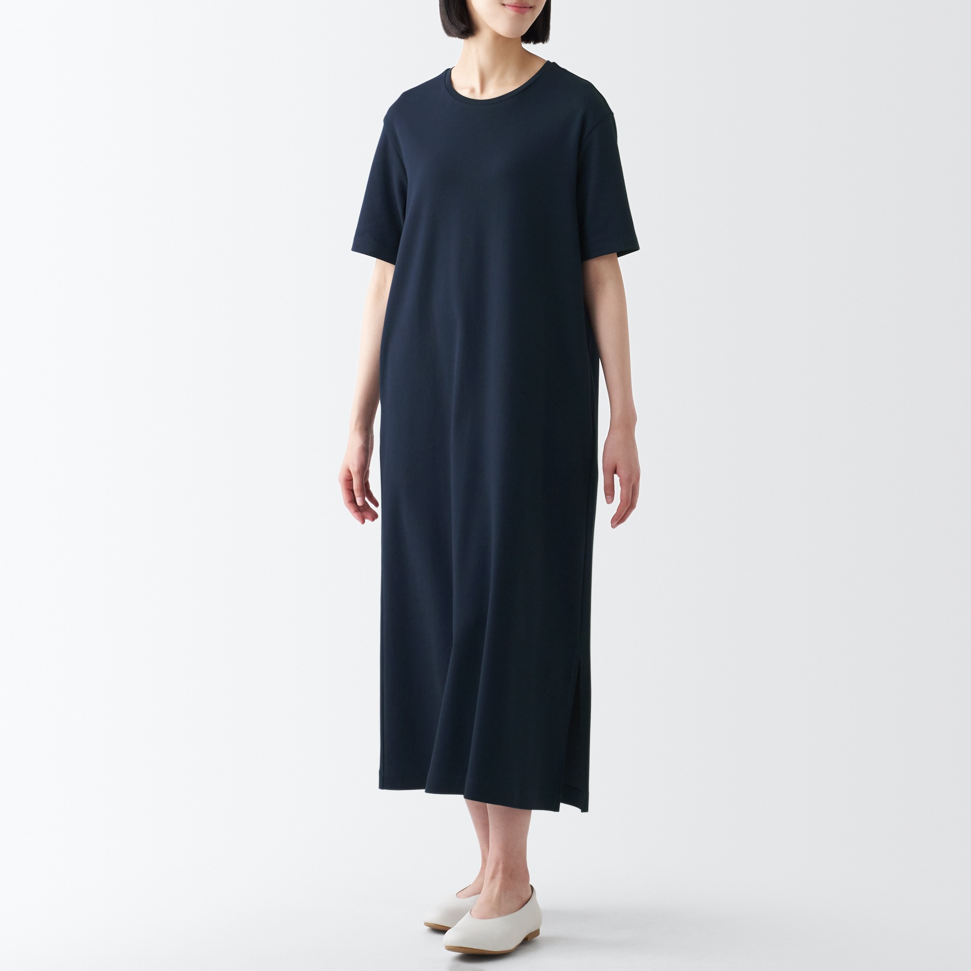 MUJI | Interlock Short Sleeve dress