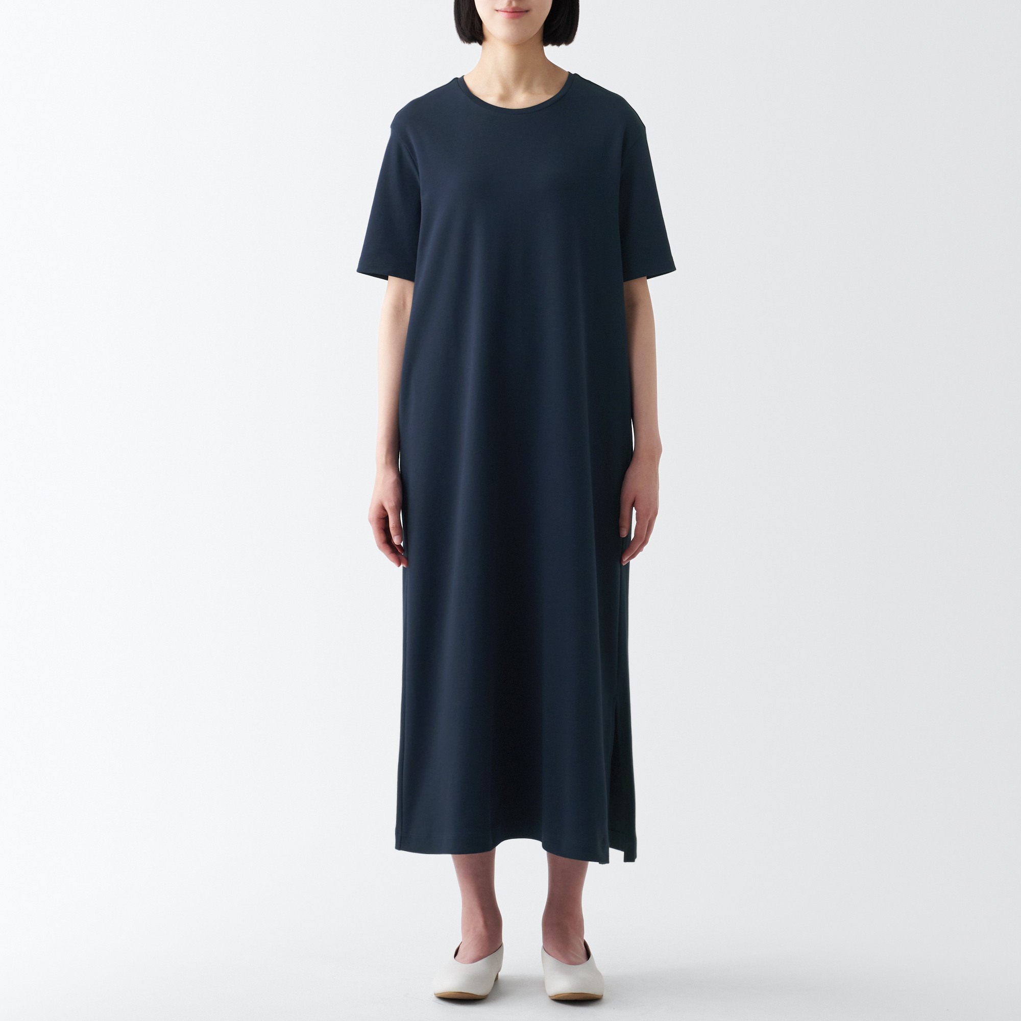 MUJI | Interlock Short Sleeve dress