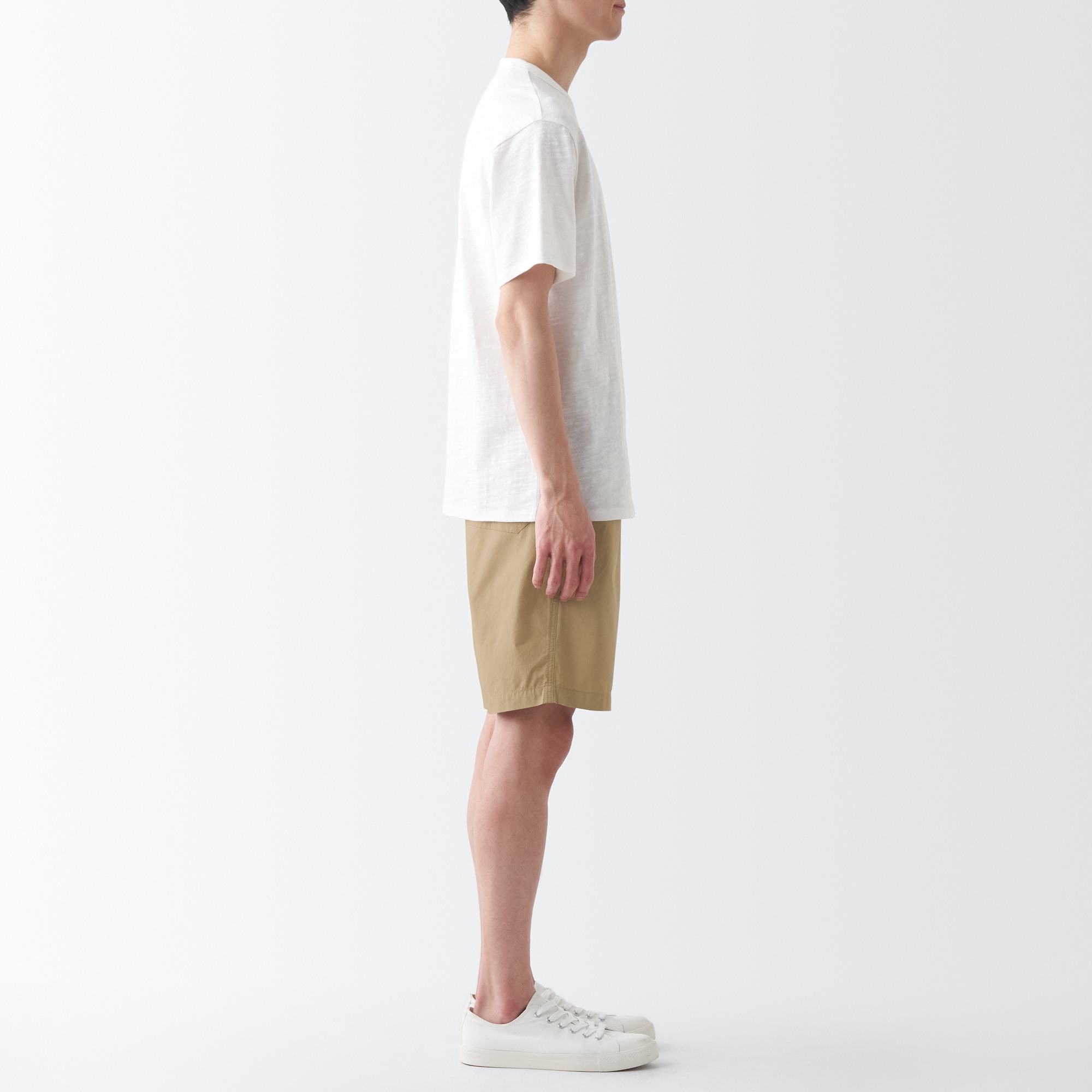 MUJI | Washed Broad short pants