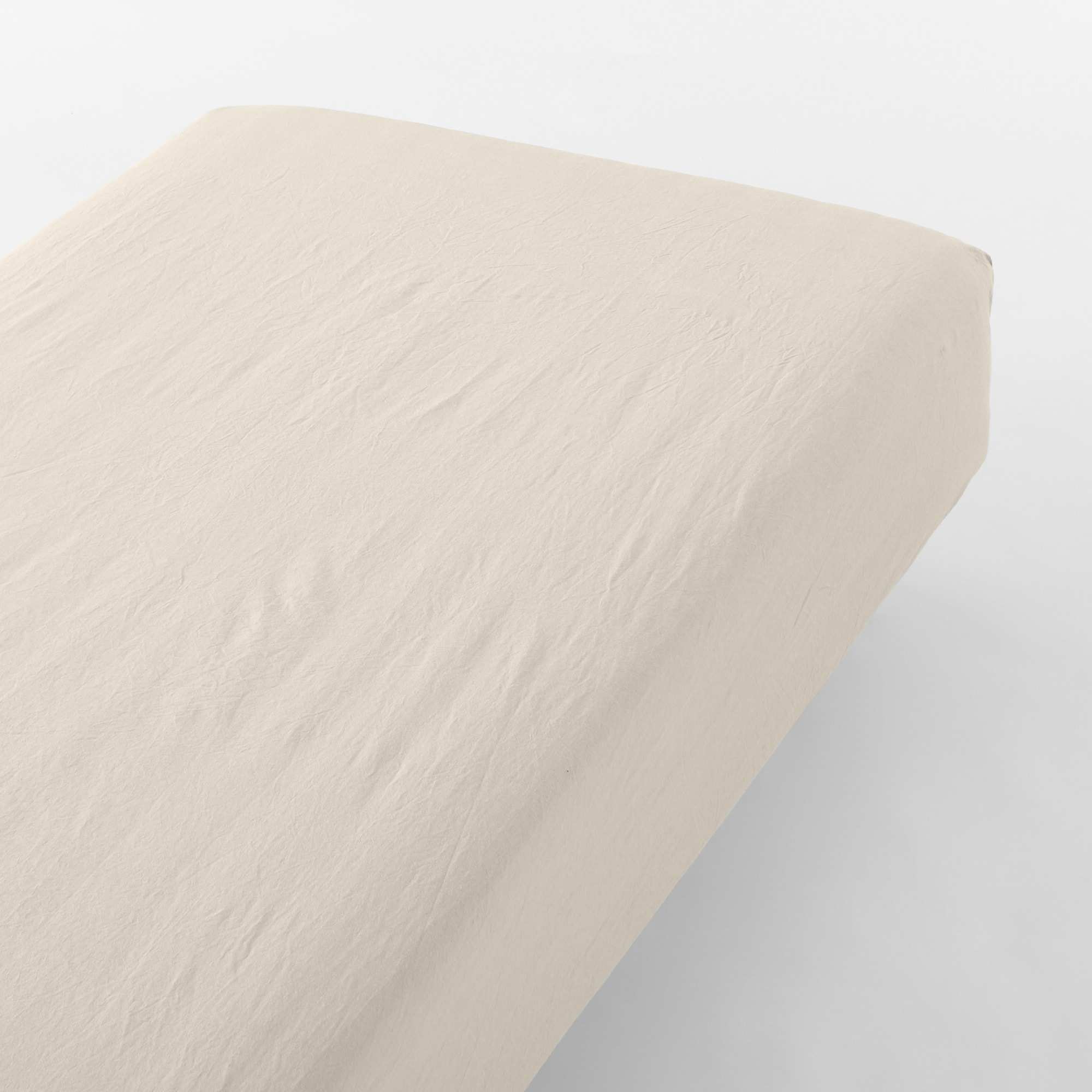 WASHED COTTON FITTED SHEET S