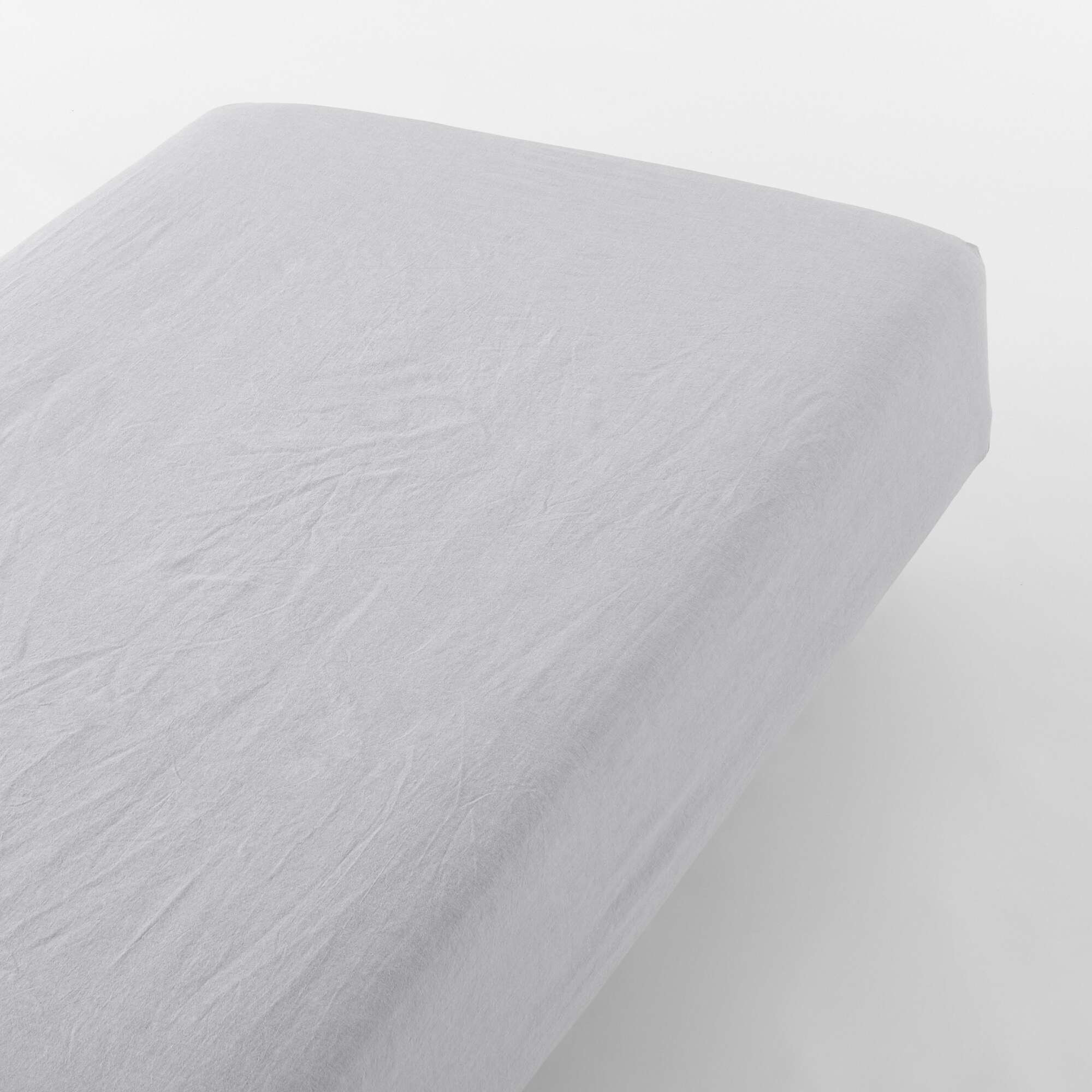 WASHED COTTON FITTED SHEET S