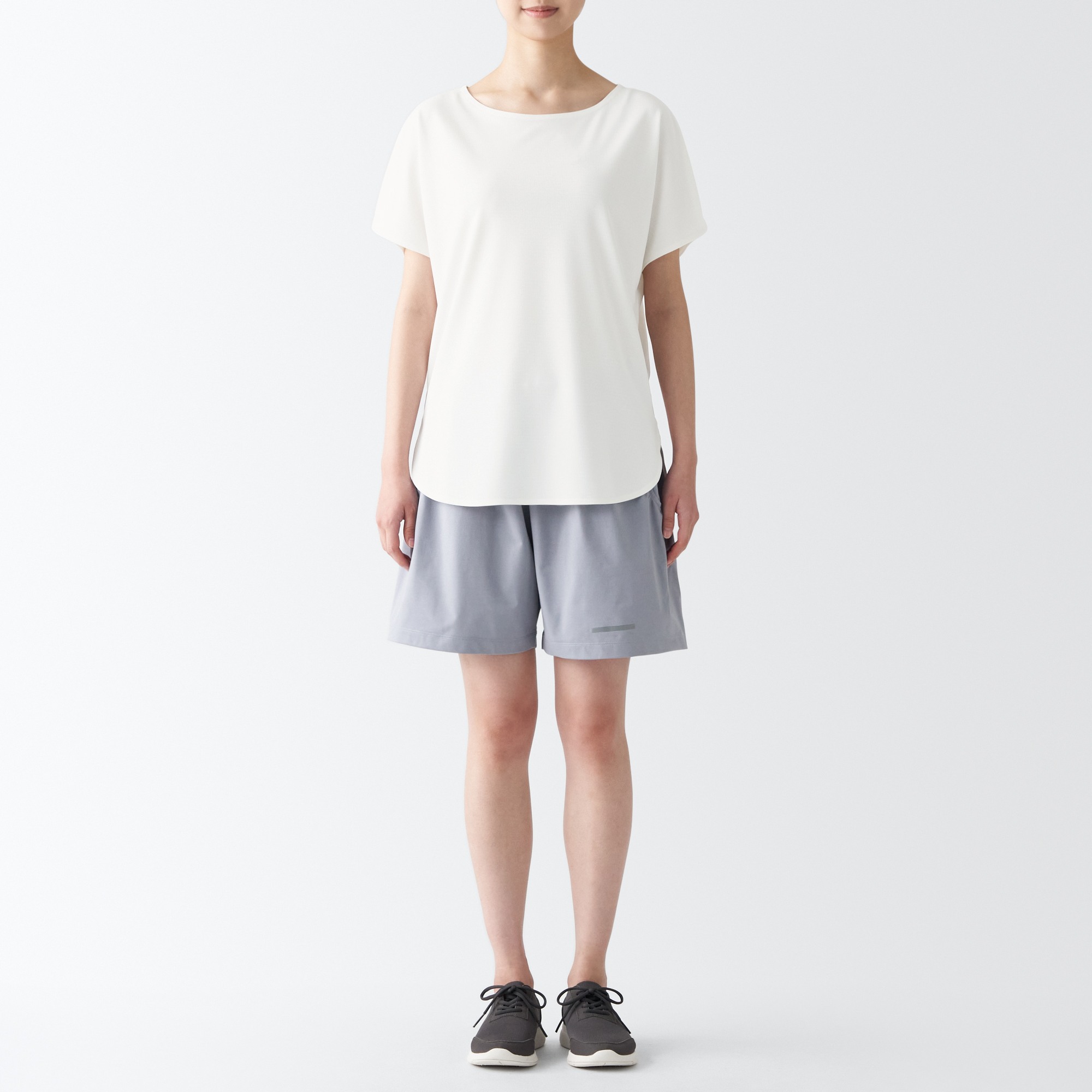 MUJI | Quick dry boat neck T-shirt