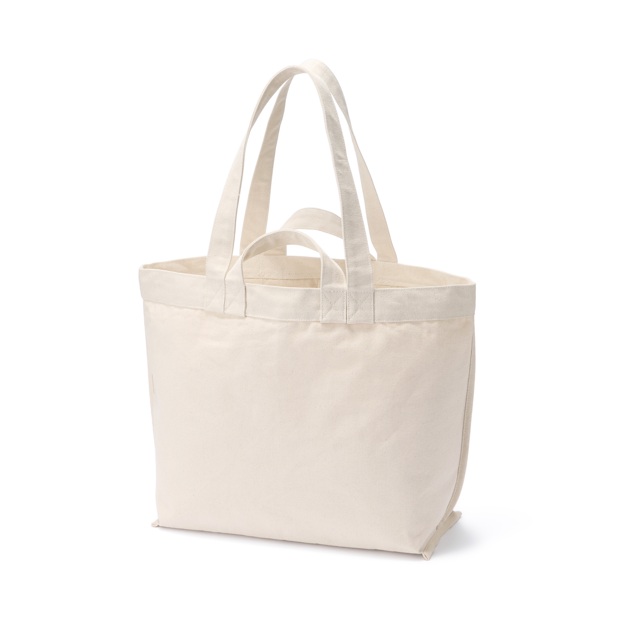 Canvas double handle tote bag