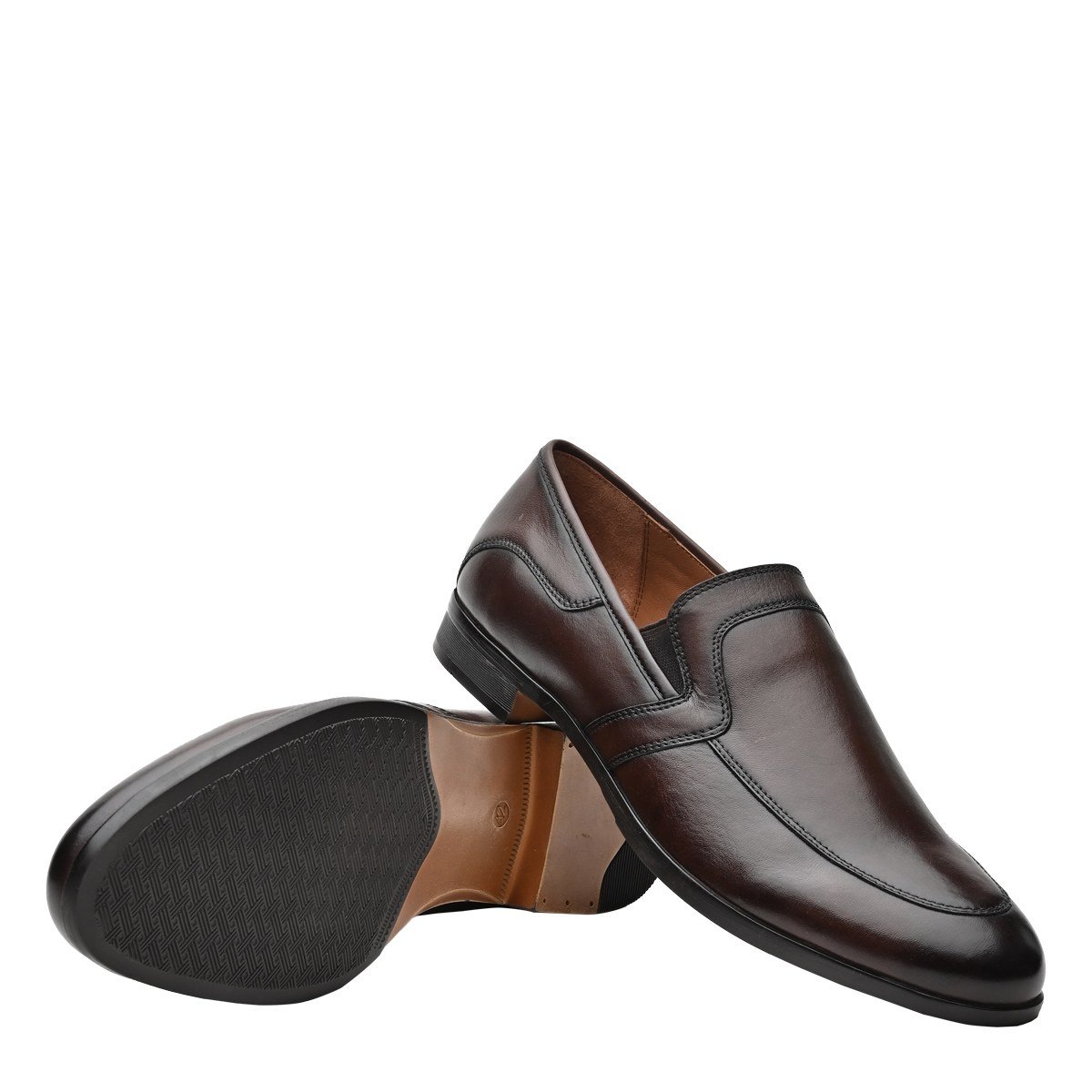 SM-1545 Brown Tie Ups & Dress Loafers