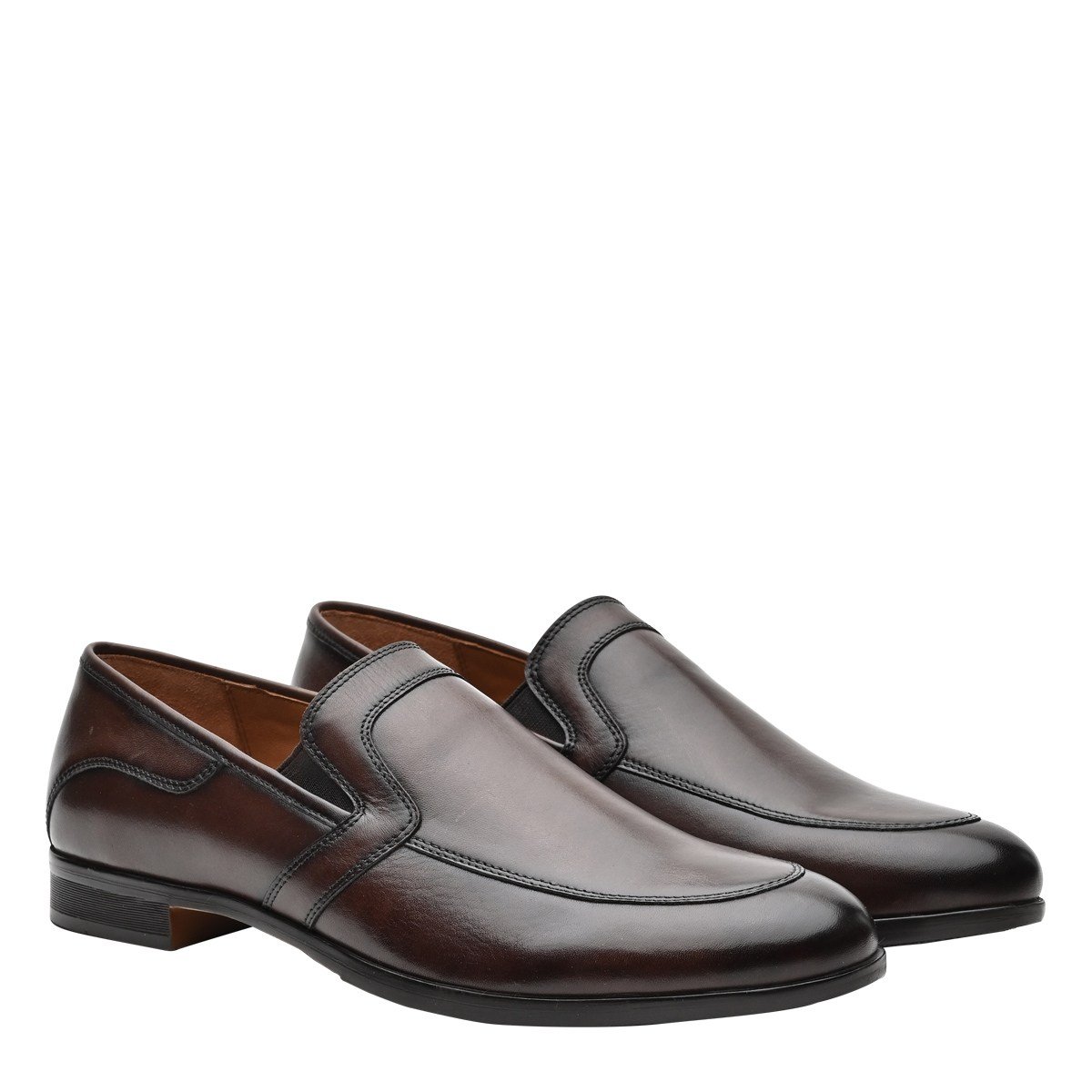 SM-1545 Brown Tie Ups & Dress Loafers